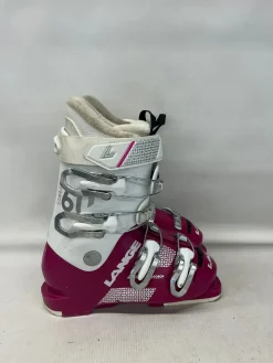 Used Lange STARLET 60 Girls DH Ski Boot Purple 195 MP - Y13