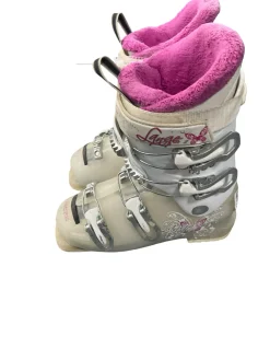 Used Lange STARLET RSJ60 Girls DH Ski Boot White 225 MP - J04.5 - W5.5