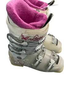 Used Lange STARLET RSJ60 Girls DH Ski Boot White 225 MP - J04.5 - W5.5