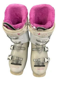 Used Lange STARLET RSJ60 Girls DH Ski Boot White 225 MP - J04.5 - W5.5