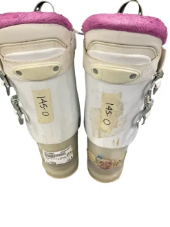 Used Lange STARLET RSJ60 Girls DH Ski Boot White 225 MP - J04.5 - W5.5