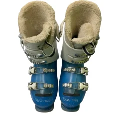 Used Lange STARLET RSJ 60 Girls DH Ski Boot Royal Blue 215 MP - J03