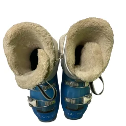 Used Lange STARLET RSJ 60 Girls DH Ski Boot Royal Blue 215 MP - J03