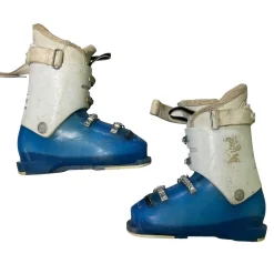 Used Lange STARLET RSJ 60 Girls DH Ski Boot Royal Blue 215 MP - J03