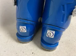 Used Lange TEAM 60 Boys DH Ski Boot Royal Blue 215 MP - J03