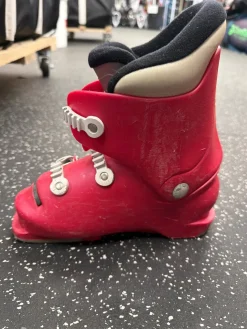 Used Lange T-KID 40 Girls DH Ski Boot Pink 215 MP - J03