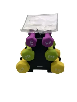 Used 32 LB NEOPRENE SET W/ STAND Weight Stand