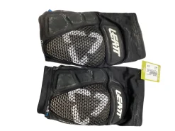 Used LEATT AIRFLEX BIKE KNEE GUARDS Black Large
