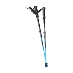 Used LEKI ADJUSTABLE RIDER VARIO SKI POLES Boys DH Ski Pole Carolina Blue 85 cm / 34 in