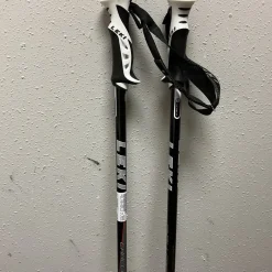 Used LEKI CHALLENGE 18 TS SERIES Mens DH Ski Pole White And Black 125 cm / 50 in