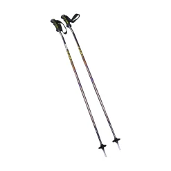 Used LEKI EURO CUP SKI POLES Mens DH Ski Pole Black 120 cm / 48 in