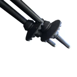 Used LEKI QNTM POLES 120CM/48IN Mens DH Ski Pole Black 120 cm / 48 in