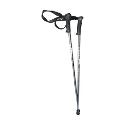 Used LEKI QNTM POLES 120CM/48IN Mens DH Ski Pole Black 120 cm / 48 in