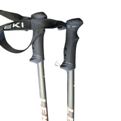 Used LEKI QNTM POLES 120CM/48IN Mens DH Ski Pole Black 120 cm / 48 in