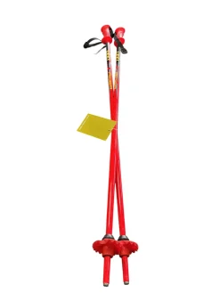 Used LEKI RIDER Boys DH Ski Pole Red 95 cm / 38 in