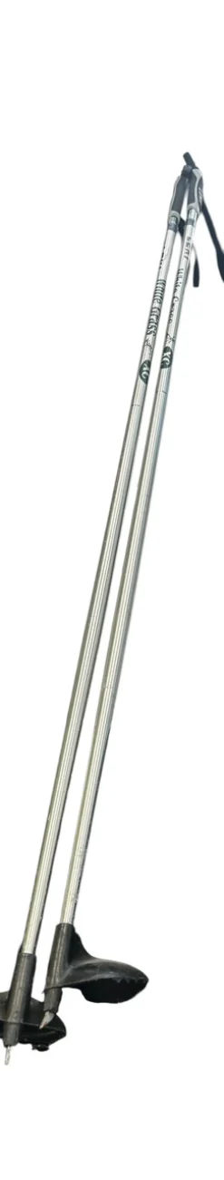 Used Leki WHITE GRASS Mens XC Ski Poles Grey 130 cm / 52 in