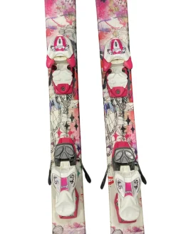 Used Line SNOW ANGEL Girls DH Ski/Binding White 123 cm