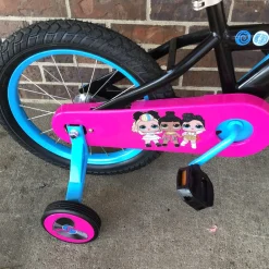 Used LOL SUPRISE REMIX 16 IN TRAINING BIKE Training Wheel Bike Girls Black 16"