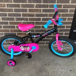 Used LOL SUPRISE REMIX 16 IN TRAINING BIKE Training Wheel Bike Girls Black 16