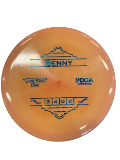 Used Lone Star Disc BENNY Disc Golf Putter Orange