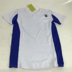 Used Louisville Slugger YTH MD PRACTICE JERSEY BB/SB Jersey White MD