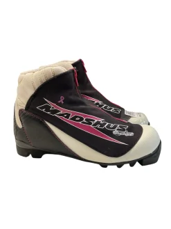 Used Madshus BUTTERFLY NNN SZ 3 Girls NNN XC Ski Boots Black JR-03