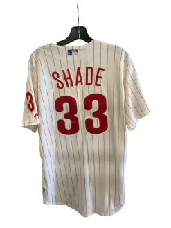 Used Majestic MAJESTIC PHILLIES SHADE BB/SB Jersey White LG