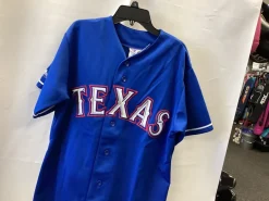 Used Majestic RANGERS MD Baseball and Softball Tops