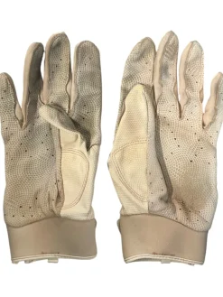 Used Marucci BB/SB Batting Gloves White SM