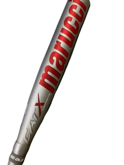 Used Marucci CAT X COMPOSITE BB/SB USSSA 2 5/8 Bat Silver And Red 33"