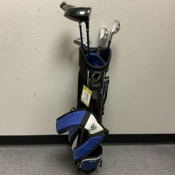 Used Maxfli REV 3 Jr Package Set RH Black And Carolina Blue 6 Piece