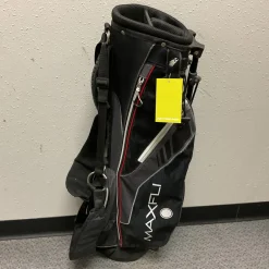 Used Maxfli VARSITY Teen Stand Bag Black And Red