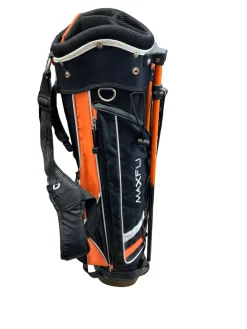Used Maxfli 5 WAY Jr Stand Bag Black And Orange