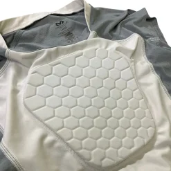 Used McDavid PADDED HEART GUARD SHIRT FB Top Adult White LG