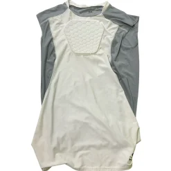 Used McDavid PADDED HEART GUARD SHIRT FB Top Adult White LG