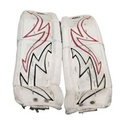 Used MCKENNEY PRO SPEC 270 Goalie Leg Pads Junior White 27"