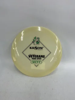 Used MINT DISCS VETERANS OPEN DISC Disc Golf Putter Yellow