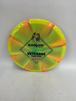 Used MINT DISCS VETERANS PARK DISC Disc Golf Putter Orange