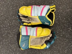 Used Mission FUEL WS Senior Gloves Yellow 13