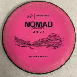 Used MVP ELECTRON SOFT NOMAD Disc Golf Putter Pink 173g