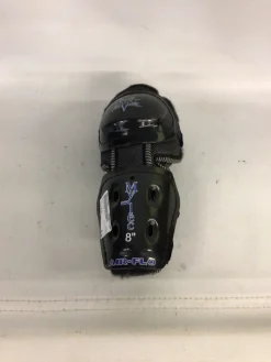 Used Mylec AIR FLO Junior Shin Guards Black 8"