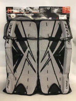 Used Mylec MK3 Goalie Leg Pads Youth White 24"