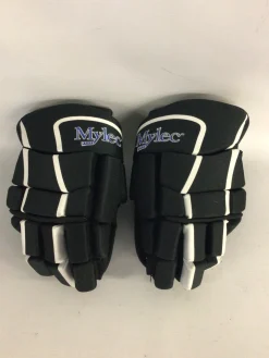 Used Mylec MYLEC TECH GRIP GLOVES Youth Gloves Black 9"