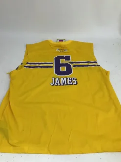 Used NBA LA LAKERS JAMES 6 JERSEY Sleeveless Spirit Wear M XL