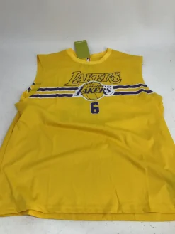 Used NBA LA LAKERS JAMES 6 JERSEY Sleeveless Spirit Wear M XL