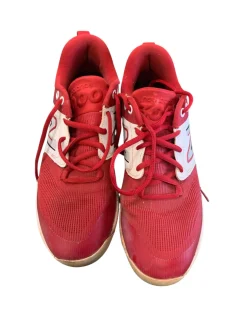 Used New Balance BB/SB Cleats Red Senior 8