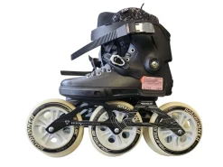 Used NEXT POWERSLIDE SKATES 10.5-11 Racing Inline Skates Black Senior 10.5