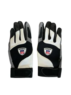 Used NFL EQUIPMENT FB GLVS XXL FB Gloves Black Senior