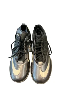 Used Nike Adult FB Cleats Black And Grey Senior 11.5