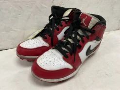 Used Nike Air Jordan FJ6805-106 BB/SB Cleats Cardinal And White Senior 8.5